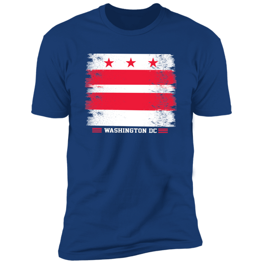 Stressed Rep WDC Bottom_white DC Flag Premium Shirt